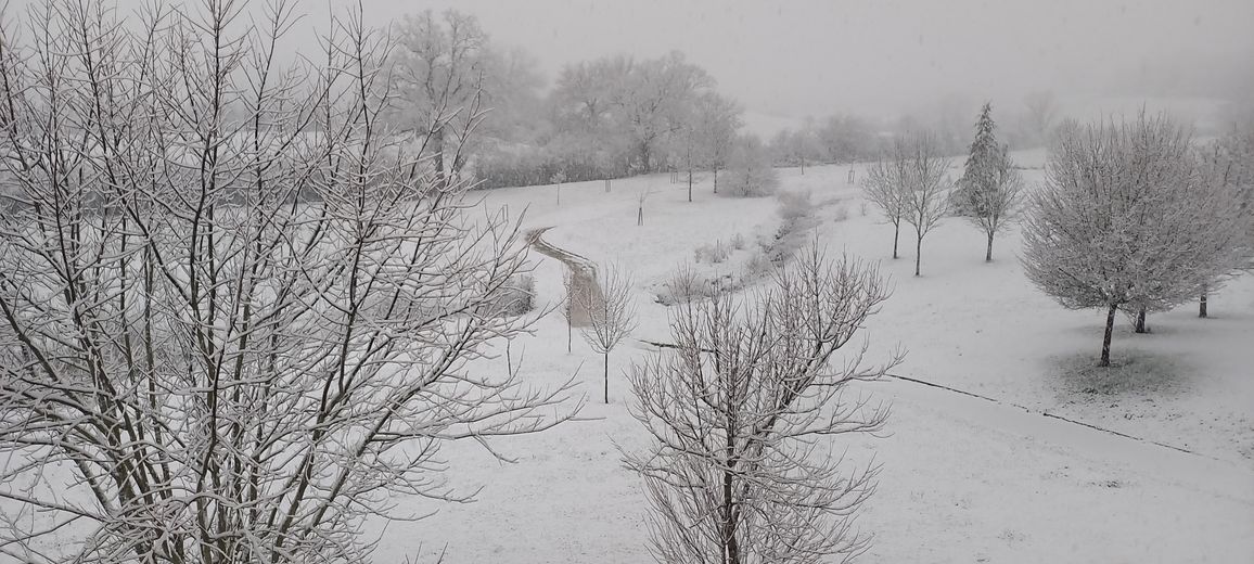 L’Aveyron sous la neige.