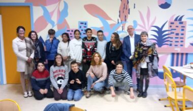 La fresque murale des élèves de la classe Ulis de Françoise-Combes