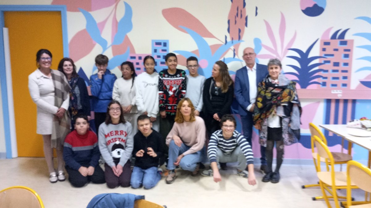 La fresque murale des élèves de la classe Ulis de Françoise-Combes