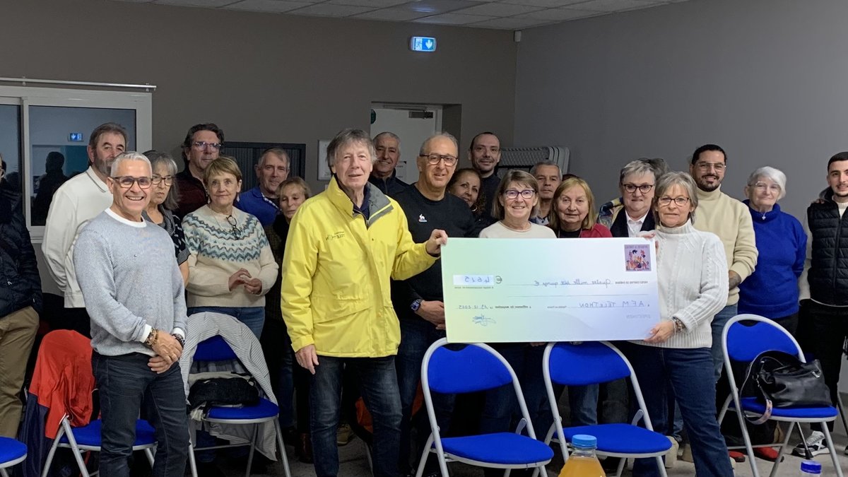 Téléthon : 4 615 € remis grâce à la mobilisation locale