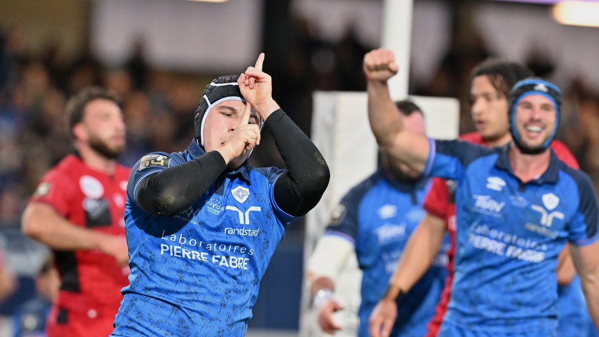 Castres-Lyon : l’espadon, le requin, d’où viennent les célébrations délirantes du talonneur du CO Loris Zarantonello
