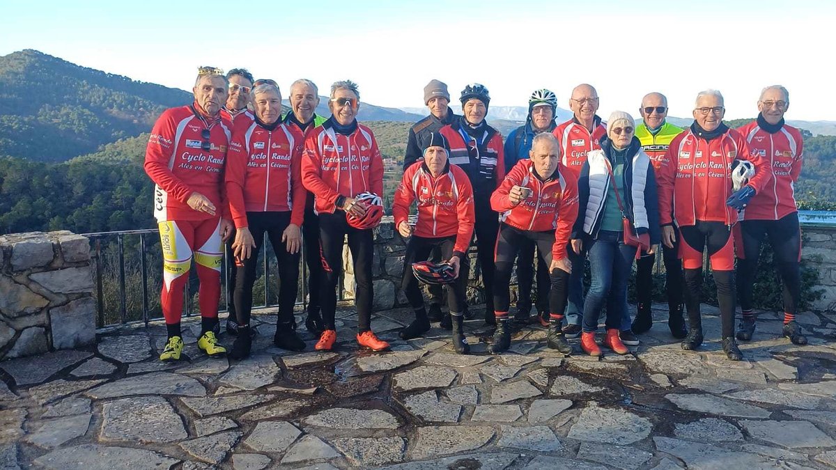 Dans les Cévennes, le Cyclo Rando finit encore l’année au sommet d’Alès !