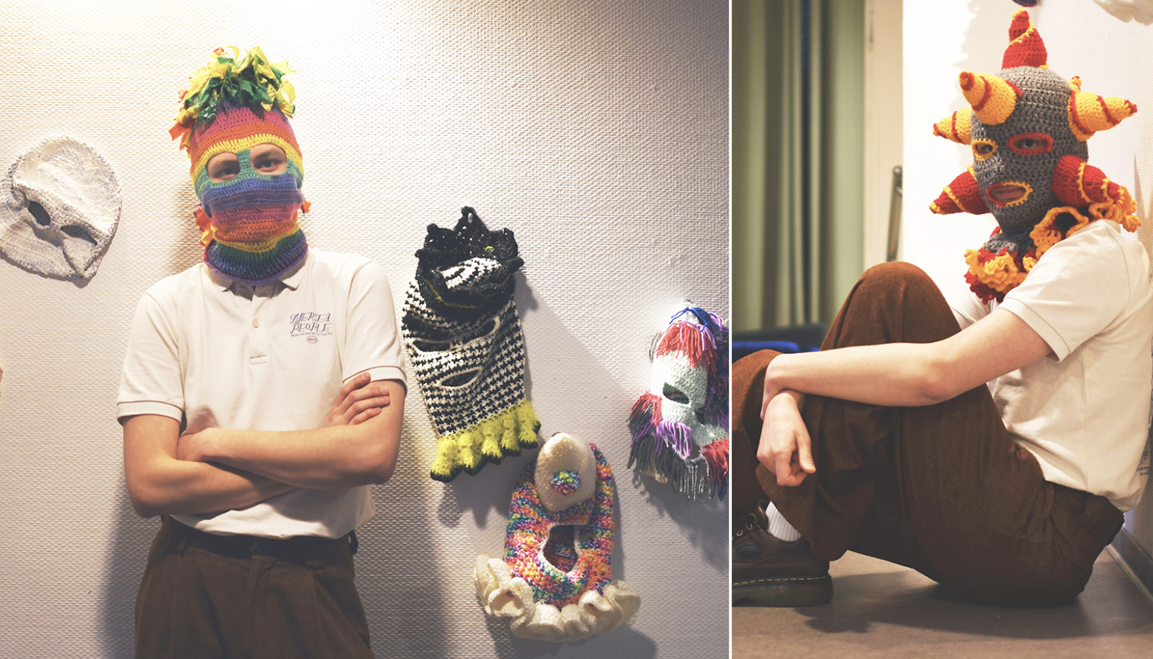 un artiste expose des cagoules insolites à Strasbourg !