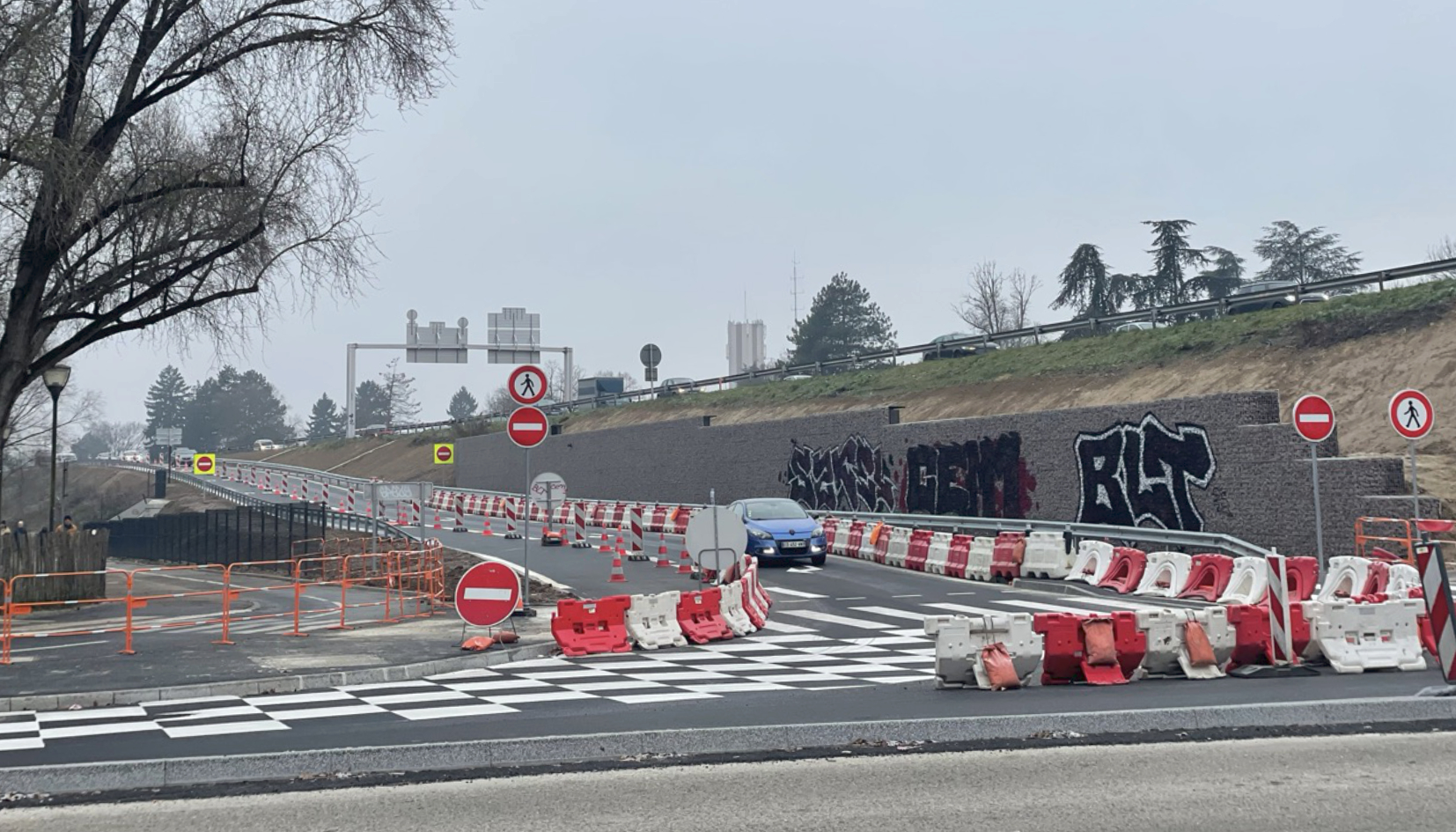 la bretelle des Halles a réouvert (en partie) après 5 mois de travaux