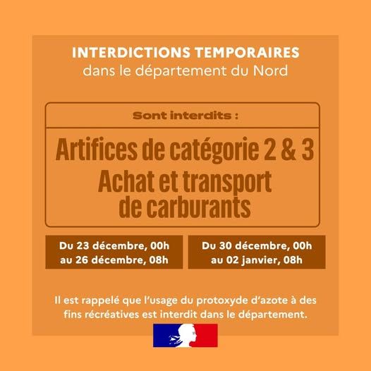 des interdictions en vigueur dans le Nord