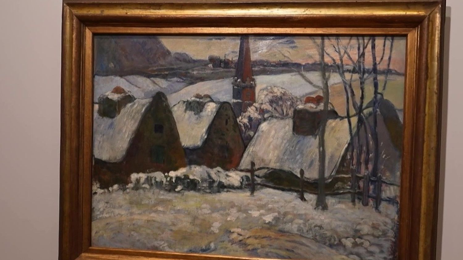 "Village breton sous la neige", le tableau renversant de Paul Gauguin
