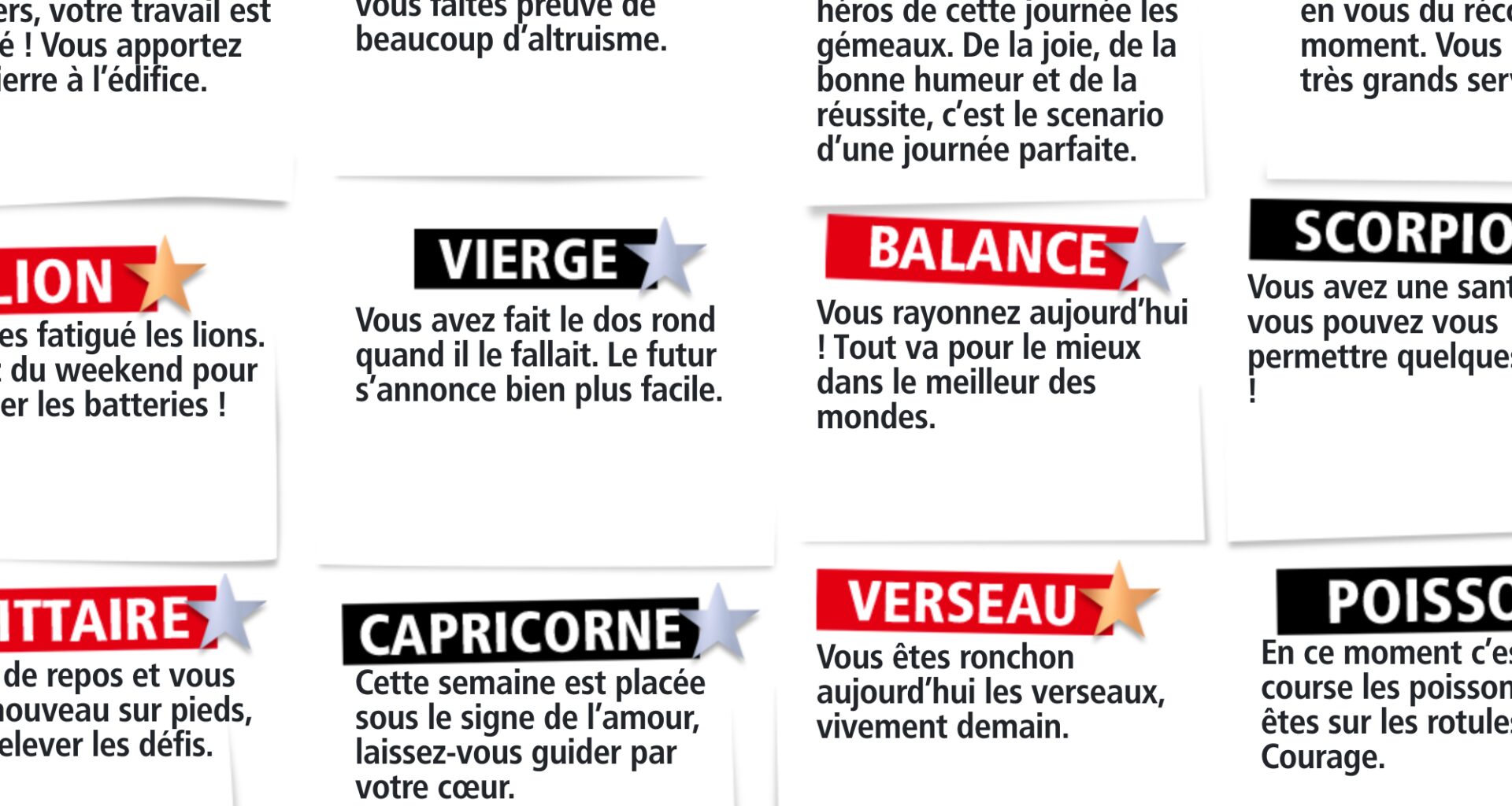 L horoscope de l Expresso du Week-End du samedi 20 décembre 2025 - RTL2.fr