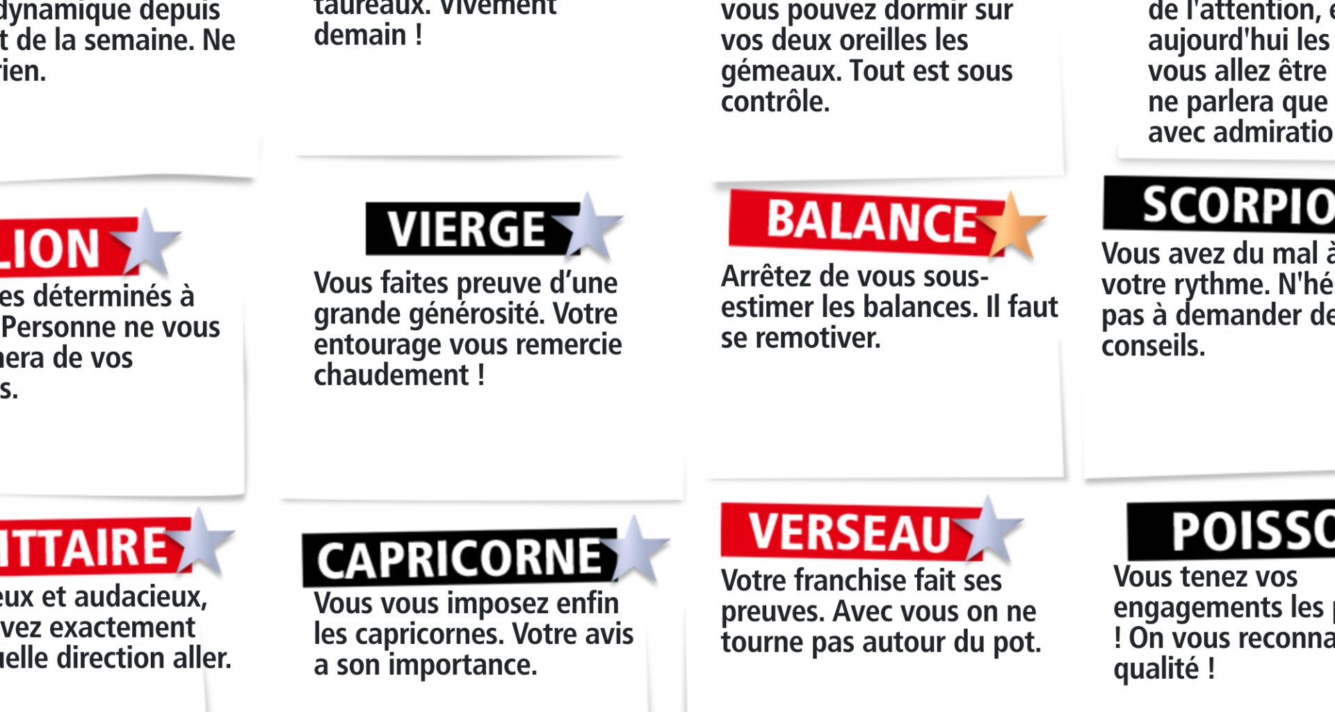 L horoscope de l Expresso du Week-End du dimanche 21 décembre 2025 - RTL2.fr