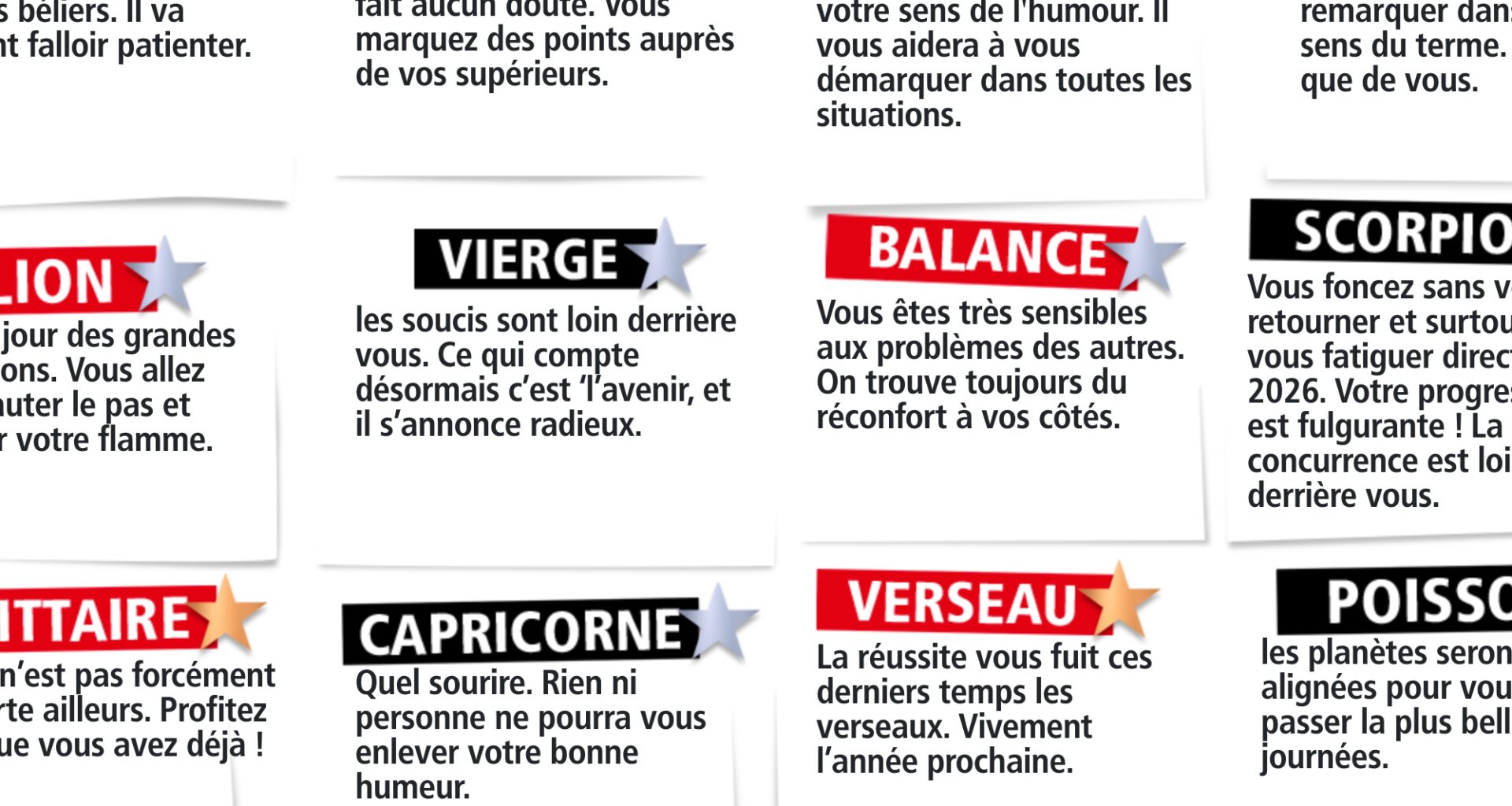 L horoscope du Double Expresso RTL2 du mercredi 31 décembre 2025 - RTL2.fr