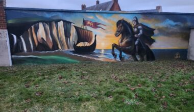 Dans cette commune de Seine-Maritime, une fresque de Guillaume Le Conquérant a été peinte dans un square