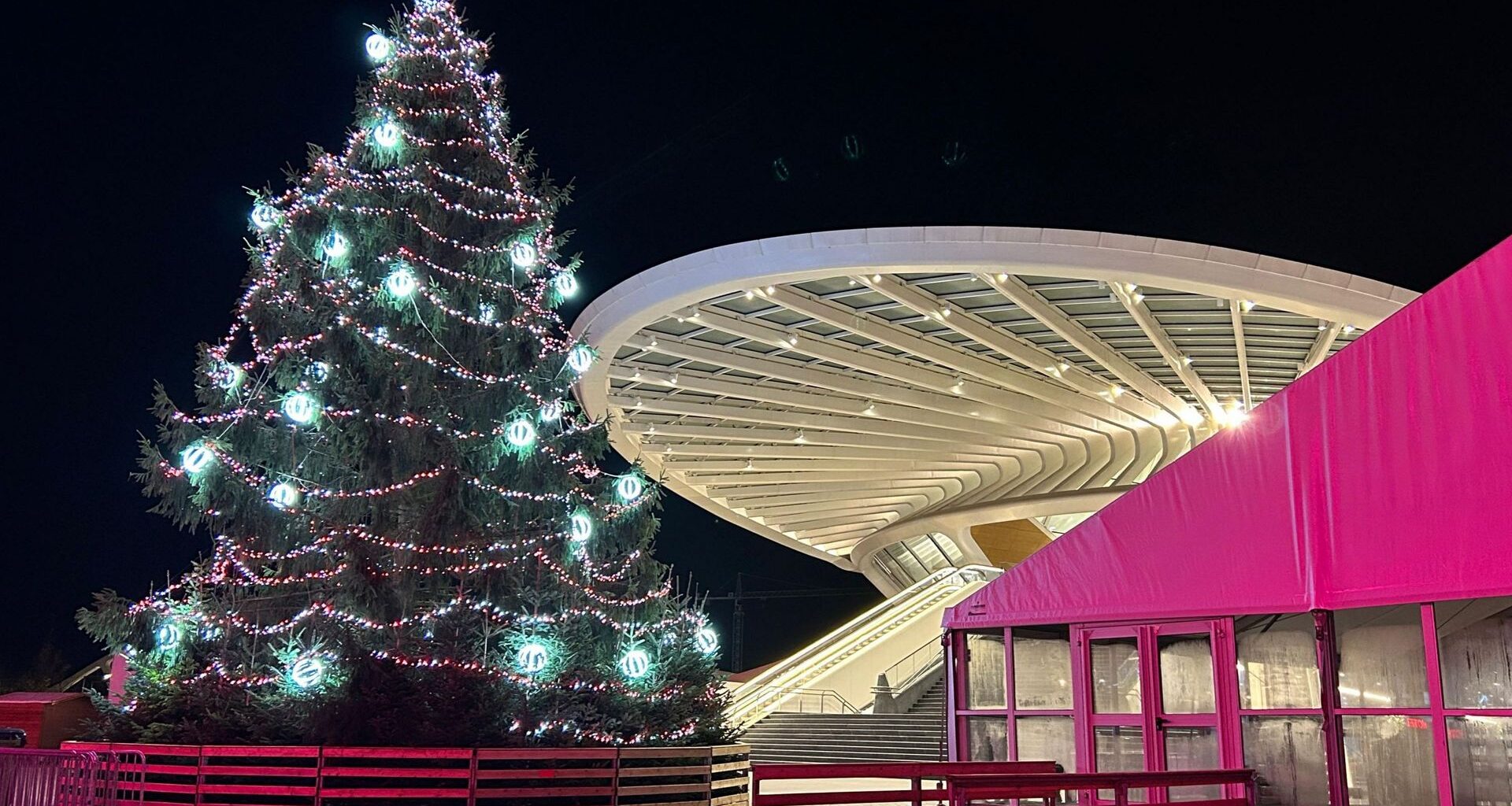 La gare KAFD à Riyad, en Arabie saoudite.