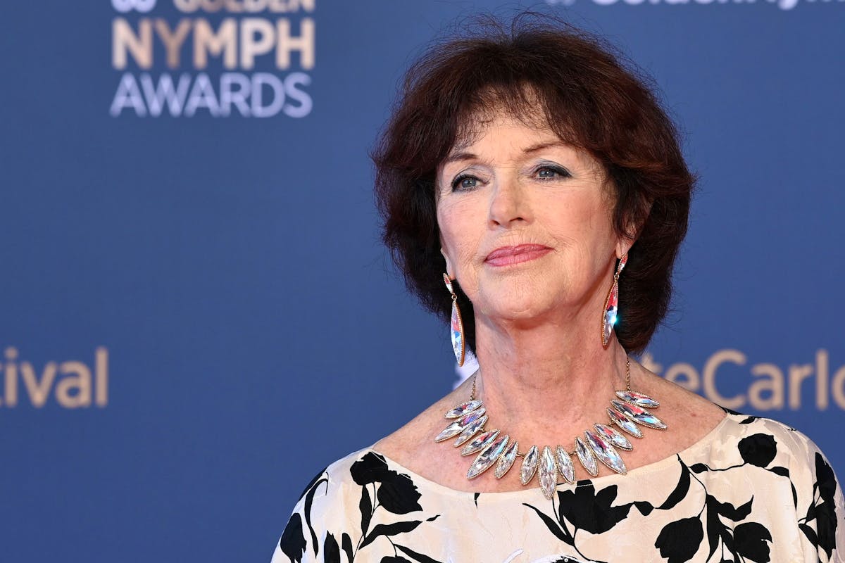 Anny Duperey arrive à la cérémonie de clôture du 60e Festival de télévision de Monte-Carlo, le 22 juin 2021, à Monaco. Anny Duperey arrive à la cérémonie de clôture du 60e Festival de télévision de Monte-Carlo, le 22 juin 2021, à Monaco.