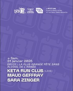 31/01 Dry31 : La Plus Grande Fête Sans Alcool De L'année - Le Cabaret Aléatoire - Marseille, 13003 - Sortir à Marseille