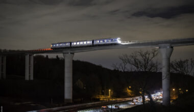 les essais de la ligne 18 du métro ont démarré sur le viaduc en Essonne
