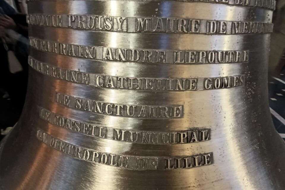 nouvelle cloche vendeville église sainte rita