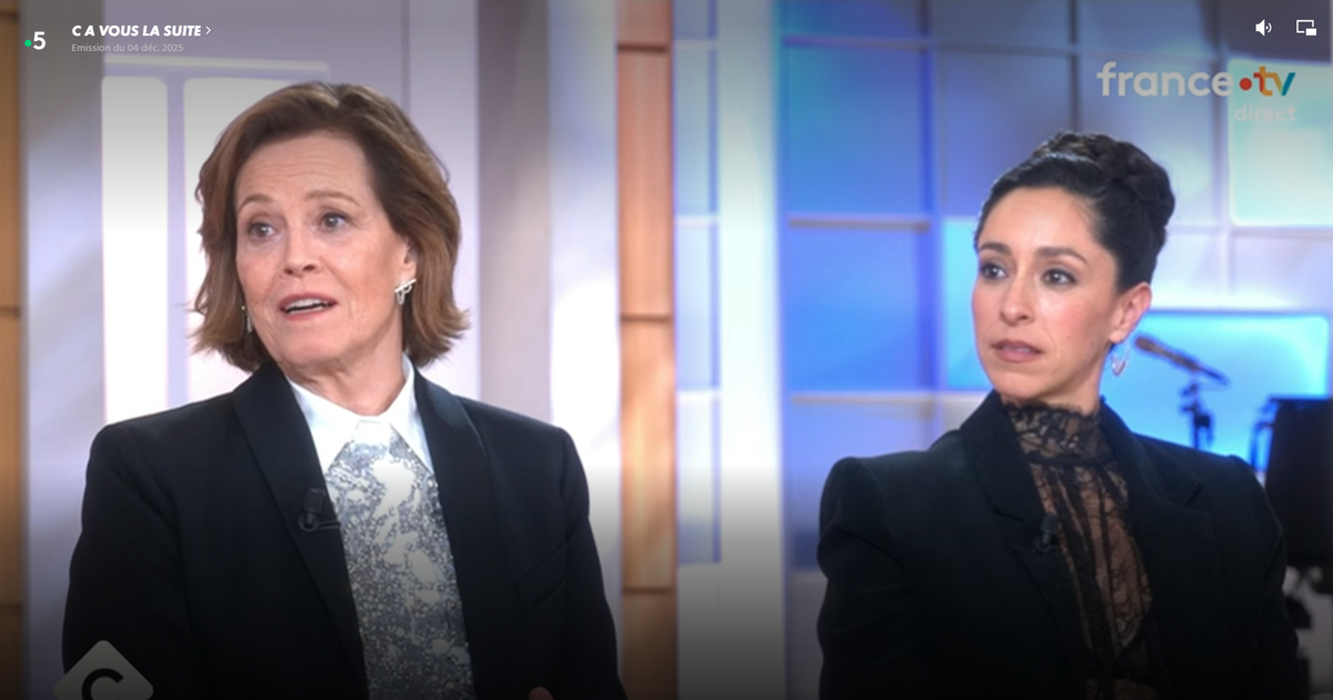 Sigourney Weaver confuse face à Anne-Élisabeth Lemoine dans «C à vous»