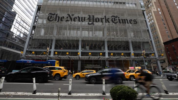 Le siège du « New York Times » à New York, le 16 septembre 2025.