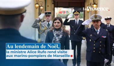 VIDÉO. Au lendemain de Noël, la visite ingénue à Marseille de la ministre déléguée aux marins-pompiers