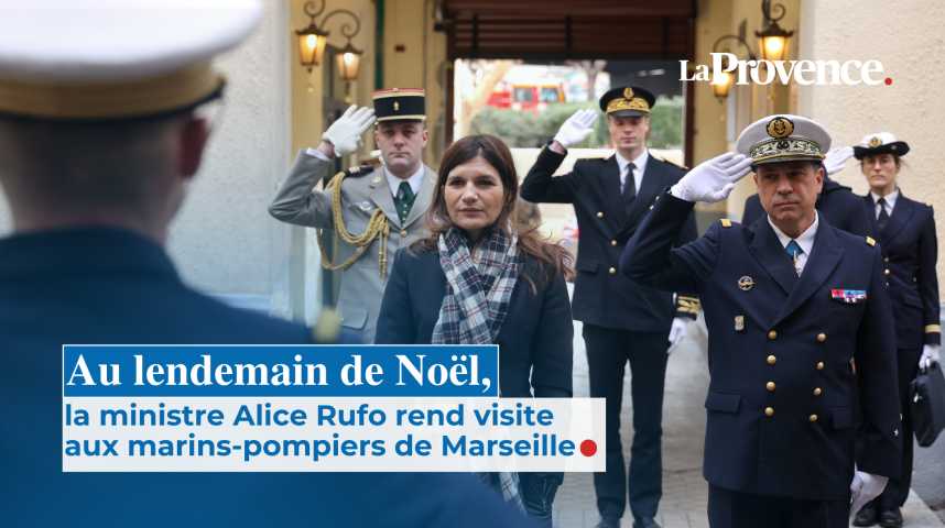 VIDÉO. Au lendemain de Noël, la visite ingénue à Marseille de la ministre déléguée aux marins-pompiers
