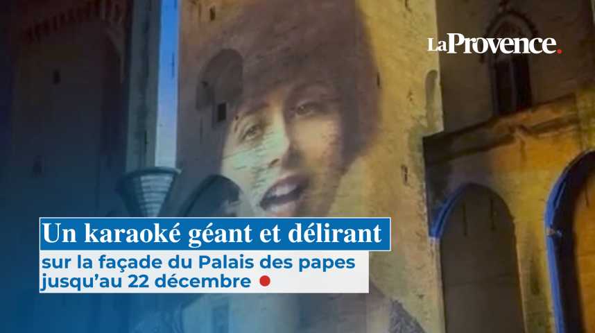 Britney Spears, AC/DC... un karaoké géant et délirant sur la façade du Palais des papes jusqu'au 22 décembre