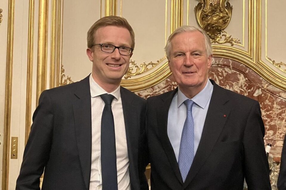 Vincent Le Biez et Michel Barnier