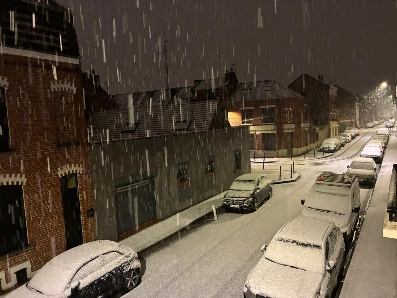 Neige et verglas. Grand froid sur le Nord