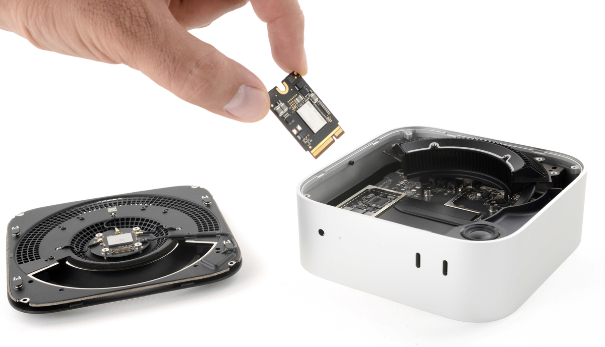 Achetez un Mac mini M4 256Go &agrave; 629&euro; et faites changer le SSD en France (320&euro; pour 1To) + code promo