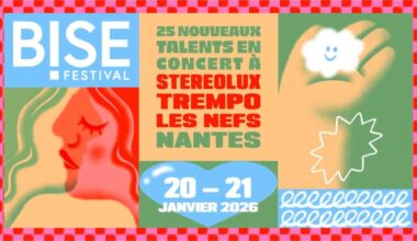 Bière festival Nantes, talents en concert, événement jeune public, janvier 2026.