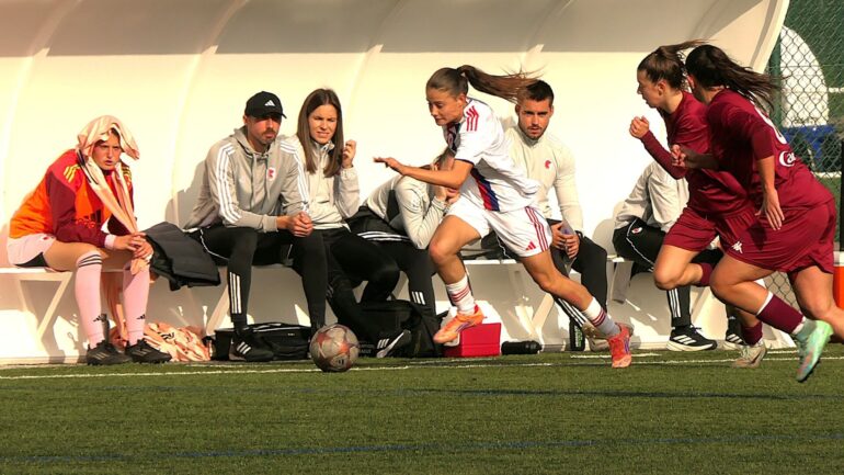 Les U19 féminines de l'OL Lyonnes