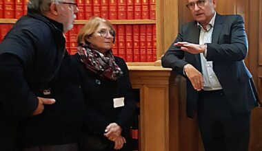 Le député avec le maire et une adjointe de Gratentour.