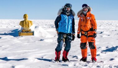 les ambassadeurs des pôles pour l’ONU à Nice racontent leur expédition à mi-chemin pour le pôle sud