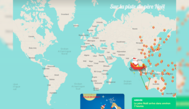 Suivez la tournée du Père Noël en direct