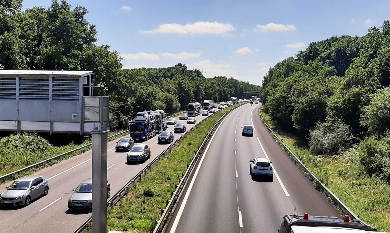 trafic dense sur les routes ce matin