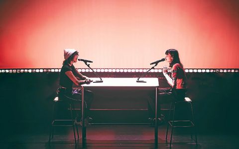 Les deux artistes, Lynx IRL, à gauche, et Asfar Shamsi, à droite, proposent une co-création artistique inédite aux Trans Musicales.