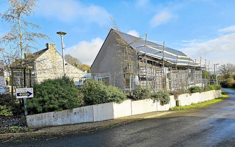 Le chantier de la salle des associations de Duault est avancé à 50 %.