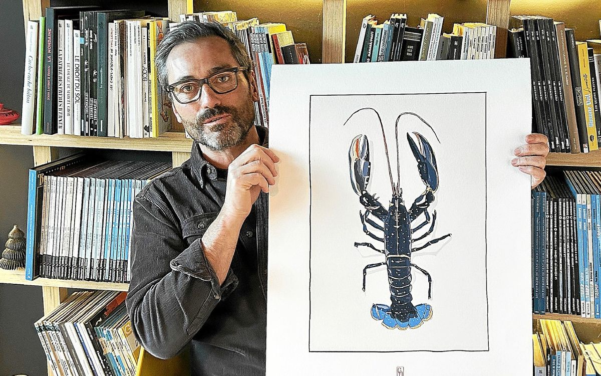« Mon amour pour la Bretagne m’inspire au quotidien » : qui est cet illustrateur installé à Riec-sur-Bélon depuis 25 ans ? [Portrait]