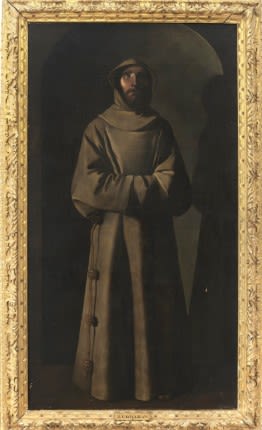 L’œuvre représente Saint-François d’Assise.