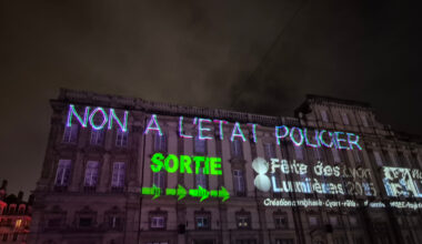 un élu écologiste cautionne les messages anti-police projetés pendant la Fête des Lumières à Lyon