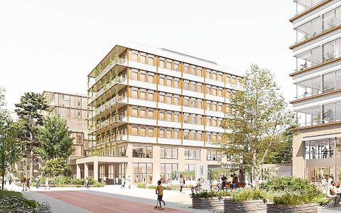 Le campus comptera six bâtiments, dont un centre de santé de premier recours.