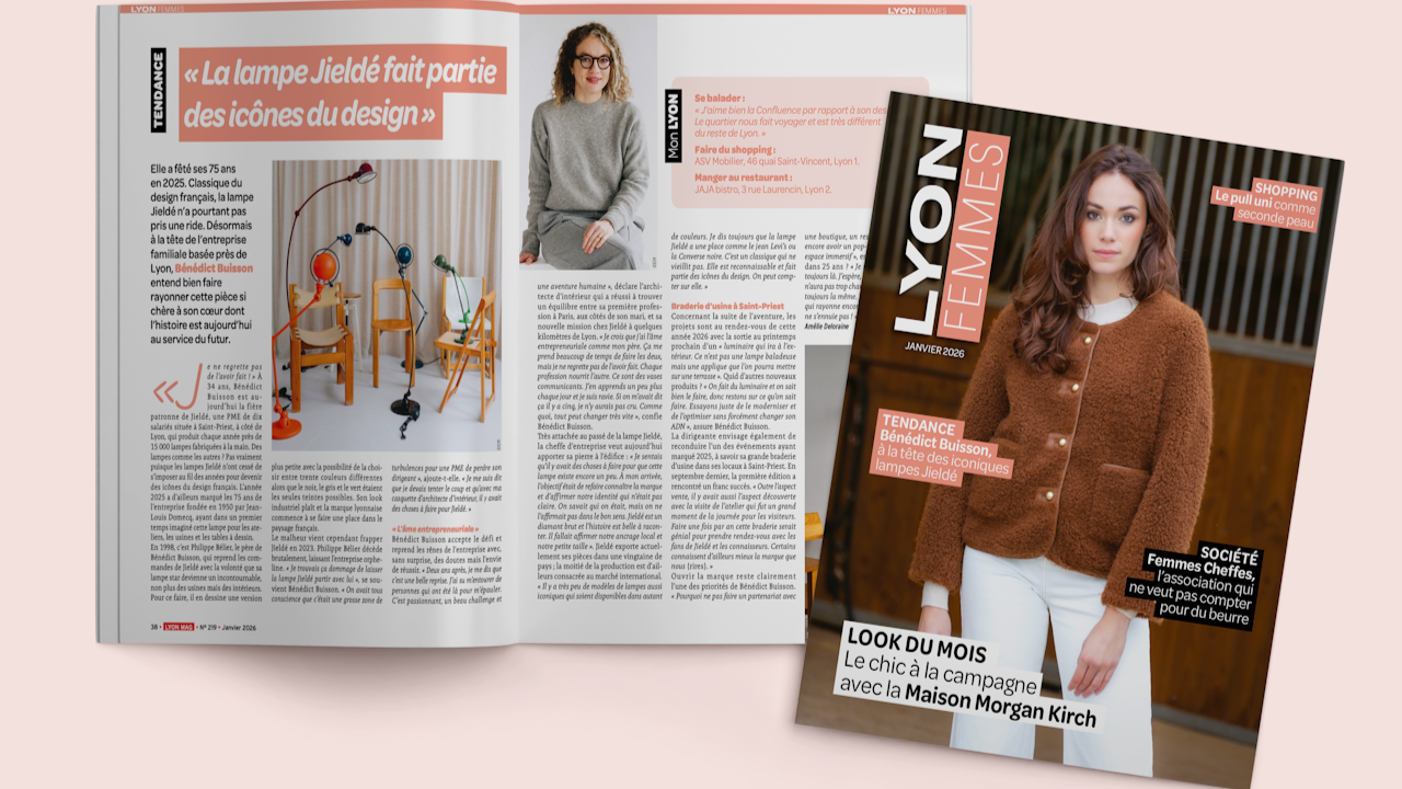 Bénédict Buisson, à la tête des iconiques lampes Jieldé, à découvrir en janvier chez Lyon Femmes