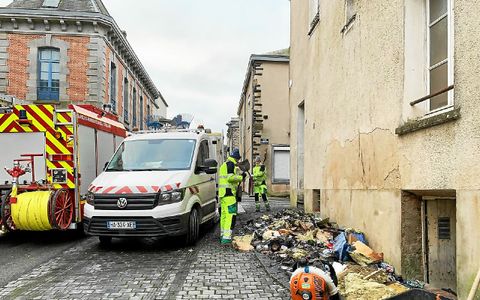 Un feu a embrasé un duplex d’environ 40 m2.