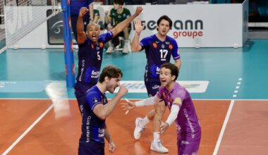 bien que diminué, le Tours VB a été expéditif face à Nice