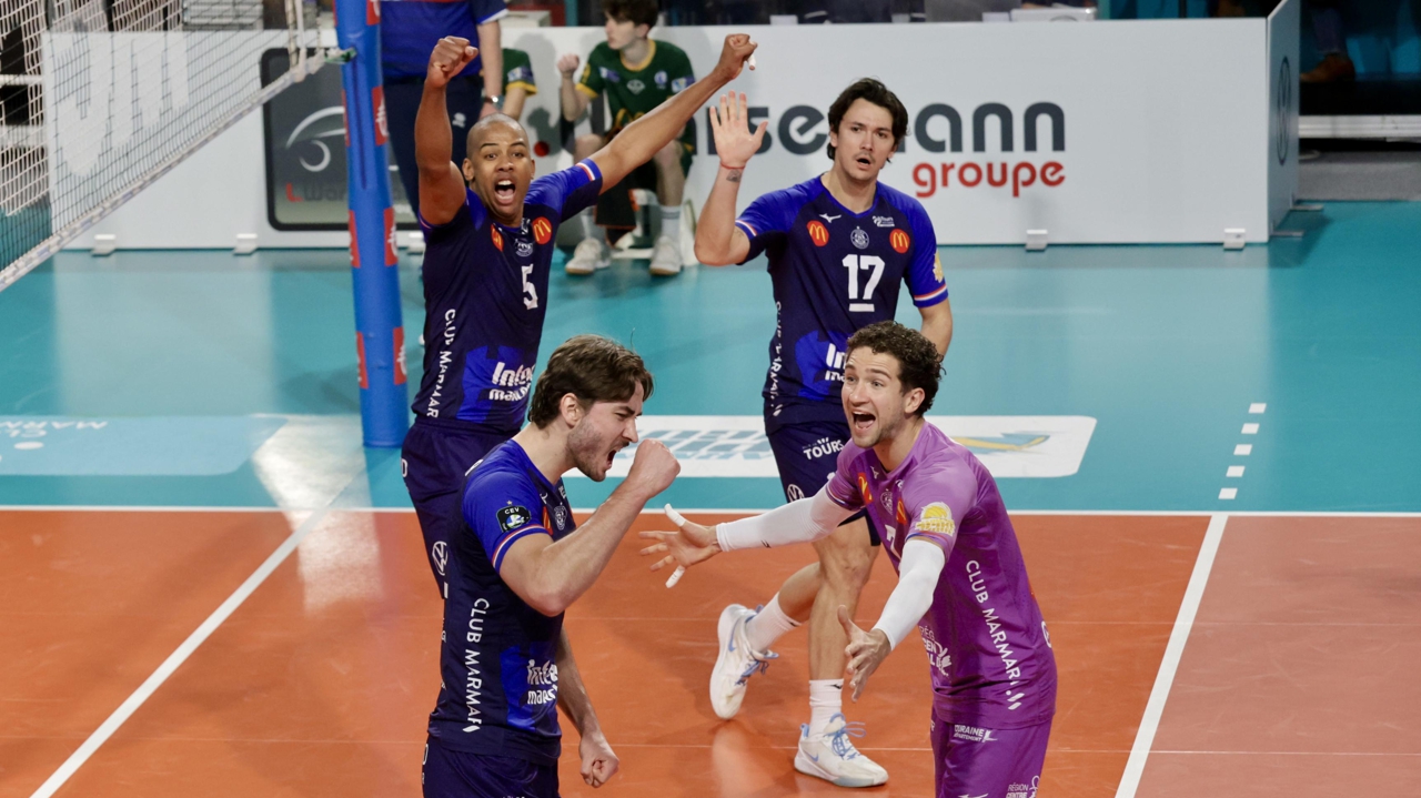 bien que diminué, le Tours VB a été expéditif face à Nice