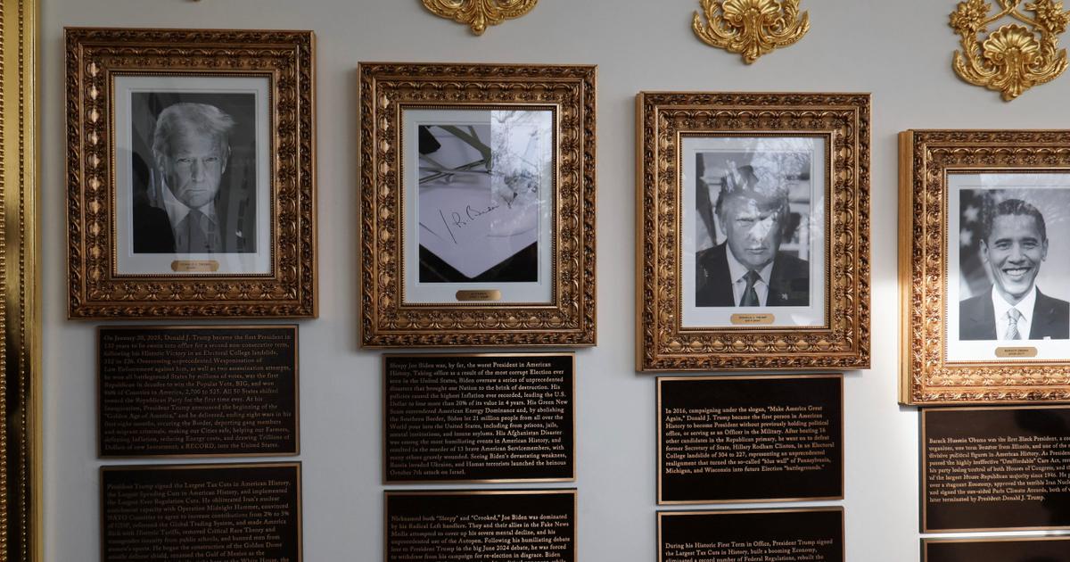 Donald Trump s’en prend à ses prédécesseurs sur les murs de la Maison-Blanche