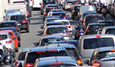 la circulation est dans le rouge, les bouchons s'étendent