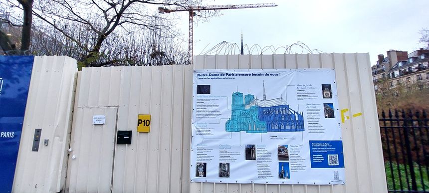 Avec pour slogan "Notre-Dame de Paris a encore besoin de vous !", l'établissement public chargé du chantier de restauration lance un nouvel appel aux dons pour financer la fin des travaux sur les parties extérieures de la cathédrale.