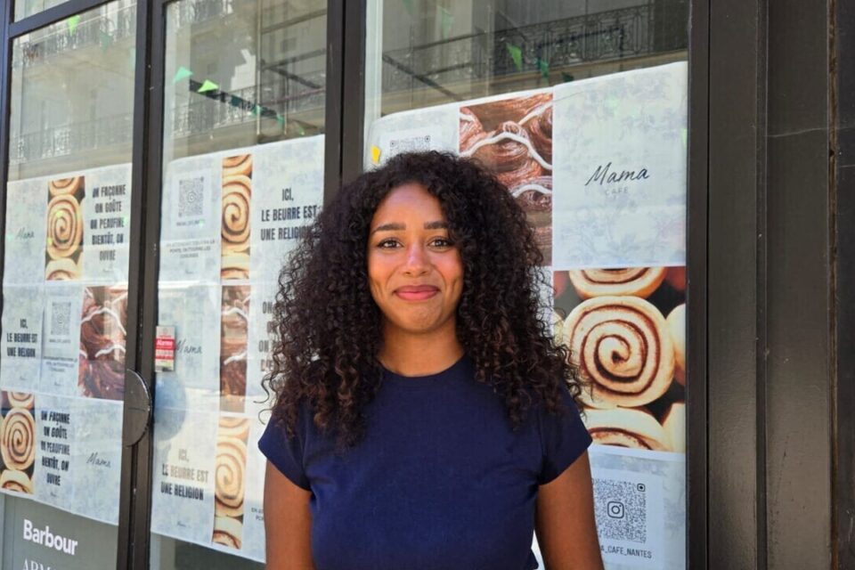 Yasmine ouvre son café-pâtisserie rue Contresescarpe à Nantes.