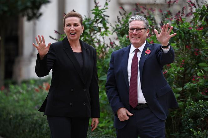 Mette Frederiksen et Keir Starmer, à Londres, le 24 octobre 2025.
