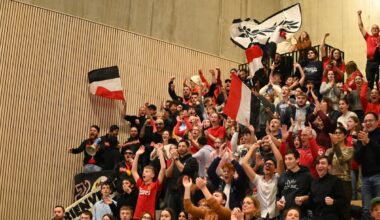 Les supporters du Chaumont VB 52 Haute-Marne à Palestra.