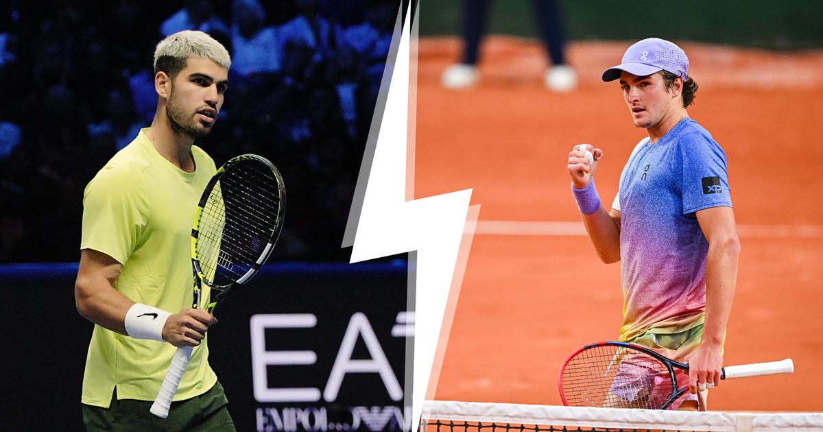 une exhibition entre Alcaraz et Fonseca dans un stade de foot avec des places à 680 euros